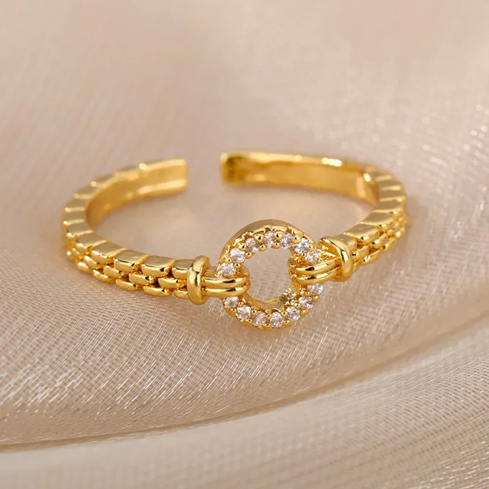 Stainless Steel Rings Aesthetic - Piña Colada