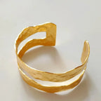 Irregular Metal Bangle - Piña Colada