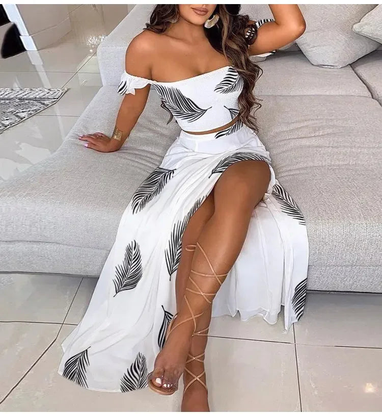 2-Piece Boho Off-Shoulder - Piña Colada
