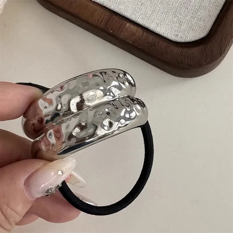 Metal Irregular Double-Layer Hair Bands - Piña Colada