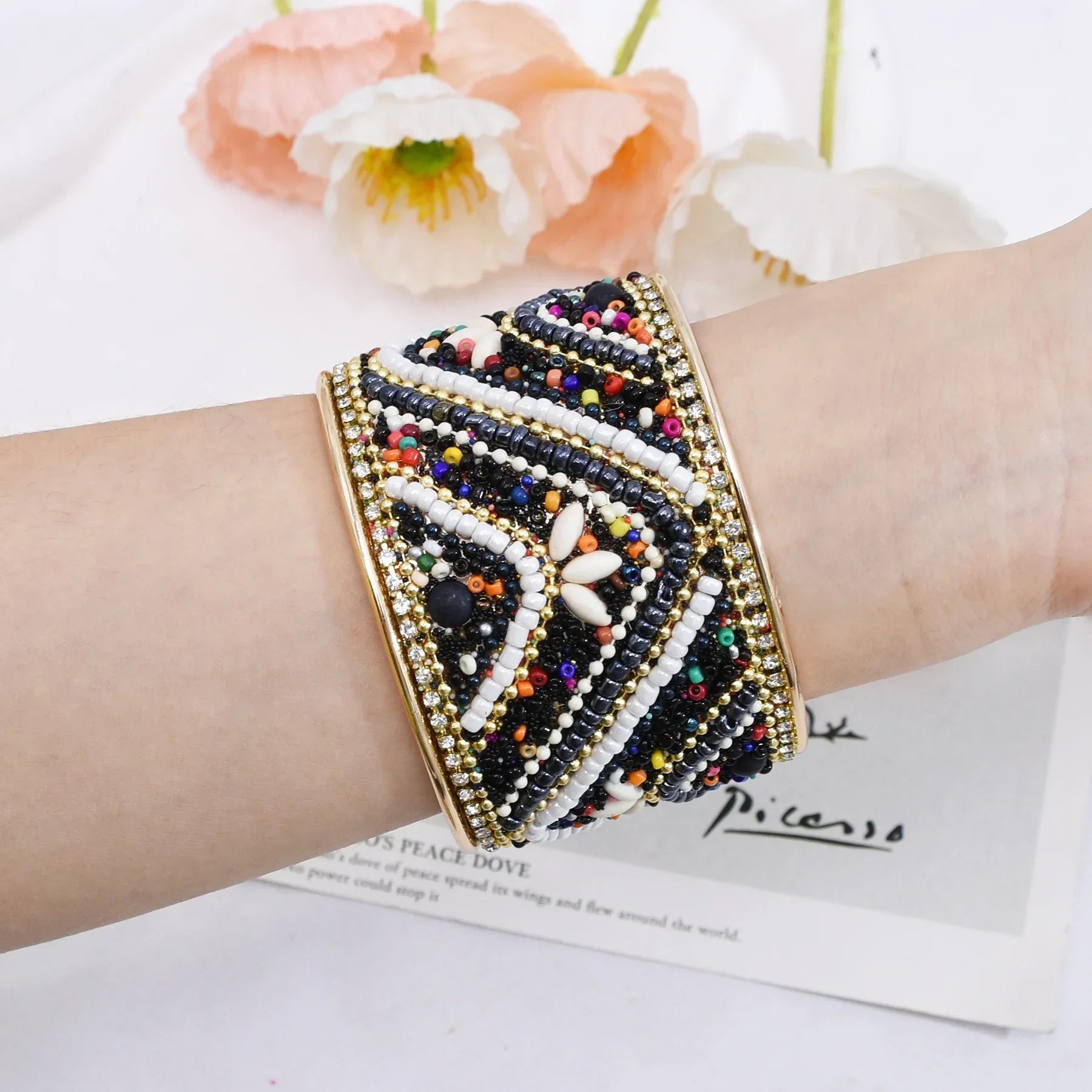 Bohemian Colorful Rice Beads Handmade - Piña Colada