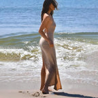 Knitted Cover Up Beach Dress Sexy - Piña Colada
