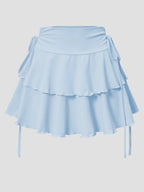 Solid Color Skirt High Waist - Piña Colada