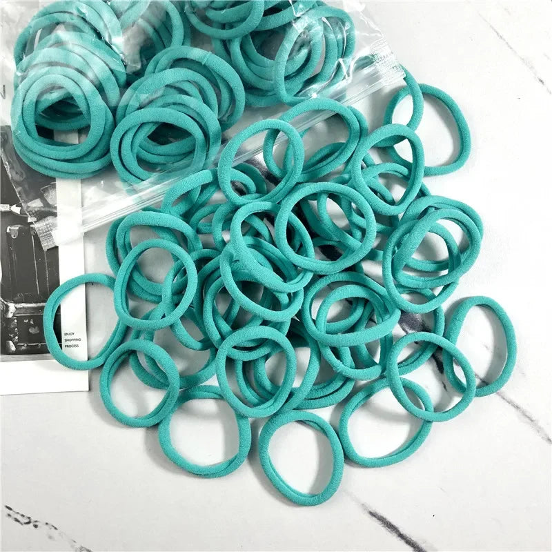 50PCS Elastic Hair Bands Set - Piña Colada