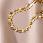 Stainless Steel Gold-Plated Anklet for Women - Piña Colada