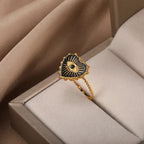 Evil Eye Rings Stainless Steel - Piña Colada