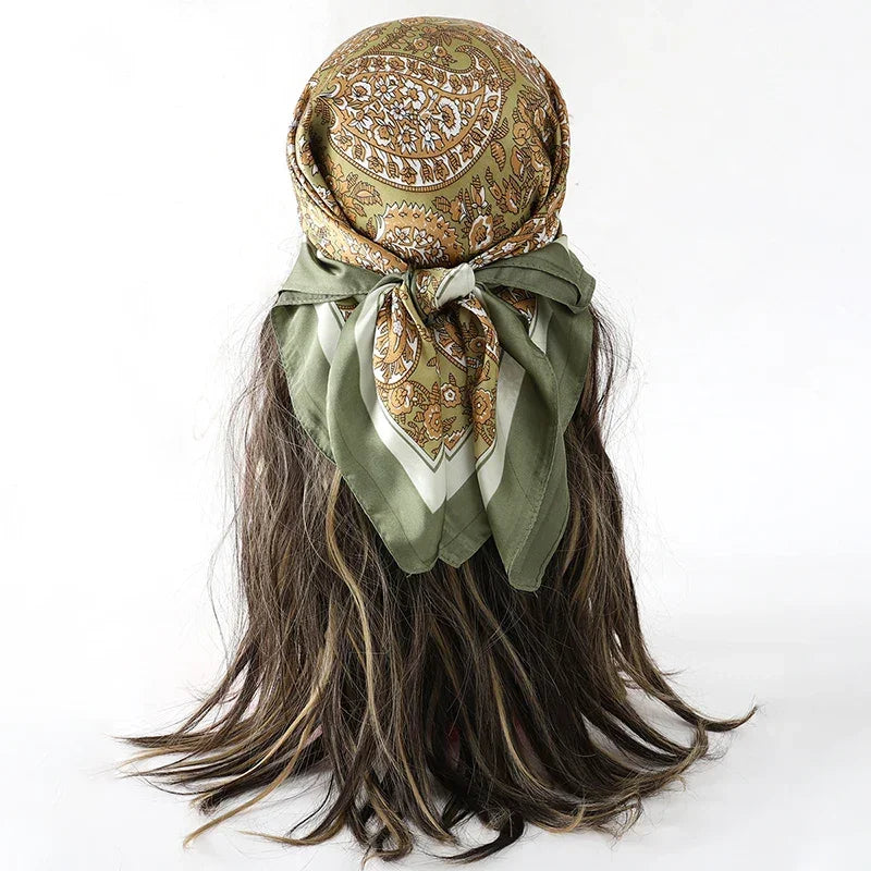 Bohemian Silk Scarf - Piña Colada