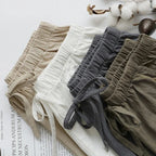 Summer Women Cotton Linen Shorts - Piña Colada