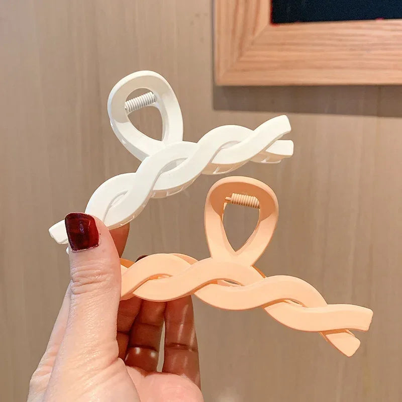 Metal Geometric Hair Claws - Piña Colada