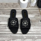 Women Slippers Rhineston Open Toe - Piña Colada