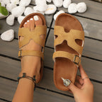 British-Style Cow Suede Cross - Piña Colada