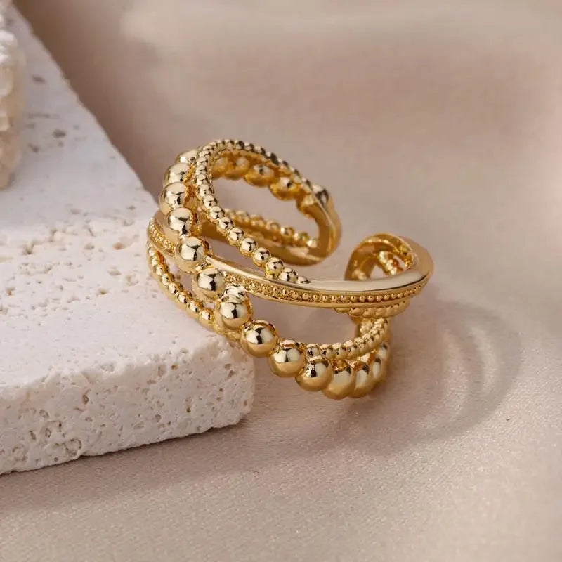 Stainless Steel Rings Aesthetic - Piña Colada