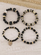 Boho Acrylic Beads Bracelet Set - Piña Colada
