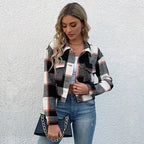 Jacket Long Sleeve Plaid - Piña Colada