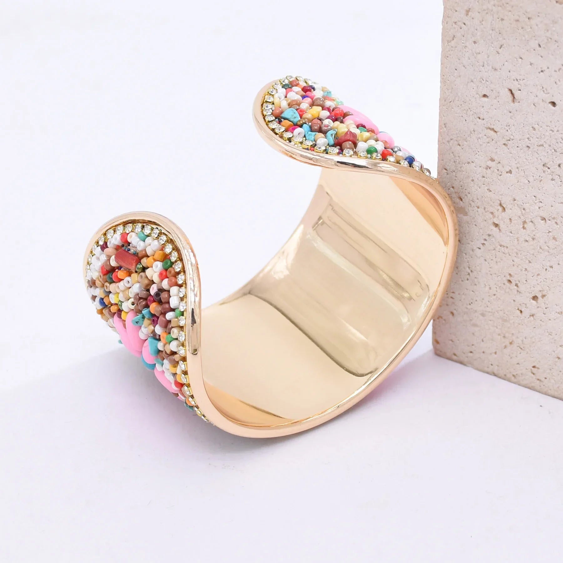 Bohemian Colorful Rice Beads Handmade - Piña Colada