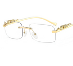 Square Rimless Sunglasses - Piña Colada