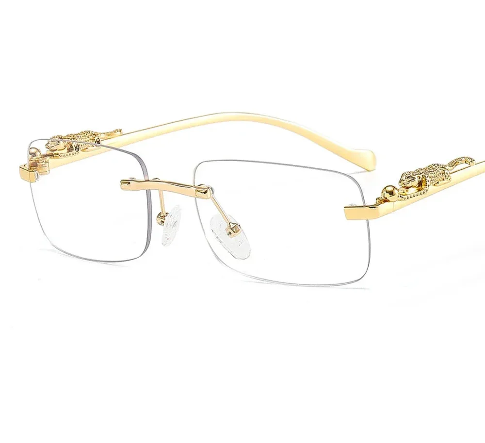 Square Rimless Sunglasses - Piña Colada