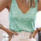 Sequins Summer Top - Piña Colada