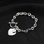 Stainless Steel Starfish & Moon Charm Bracelet - Piña Colada