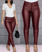 High Waisted Tight Pants - Piña Colada