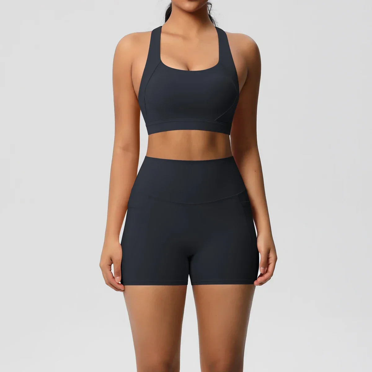 2PCS Sportswear With Pocketed Yoga Set