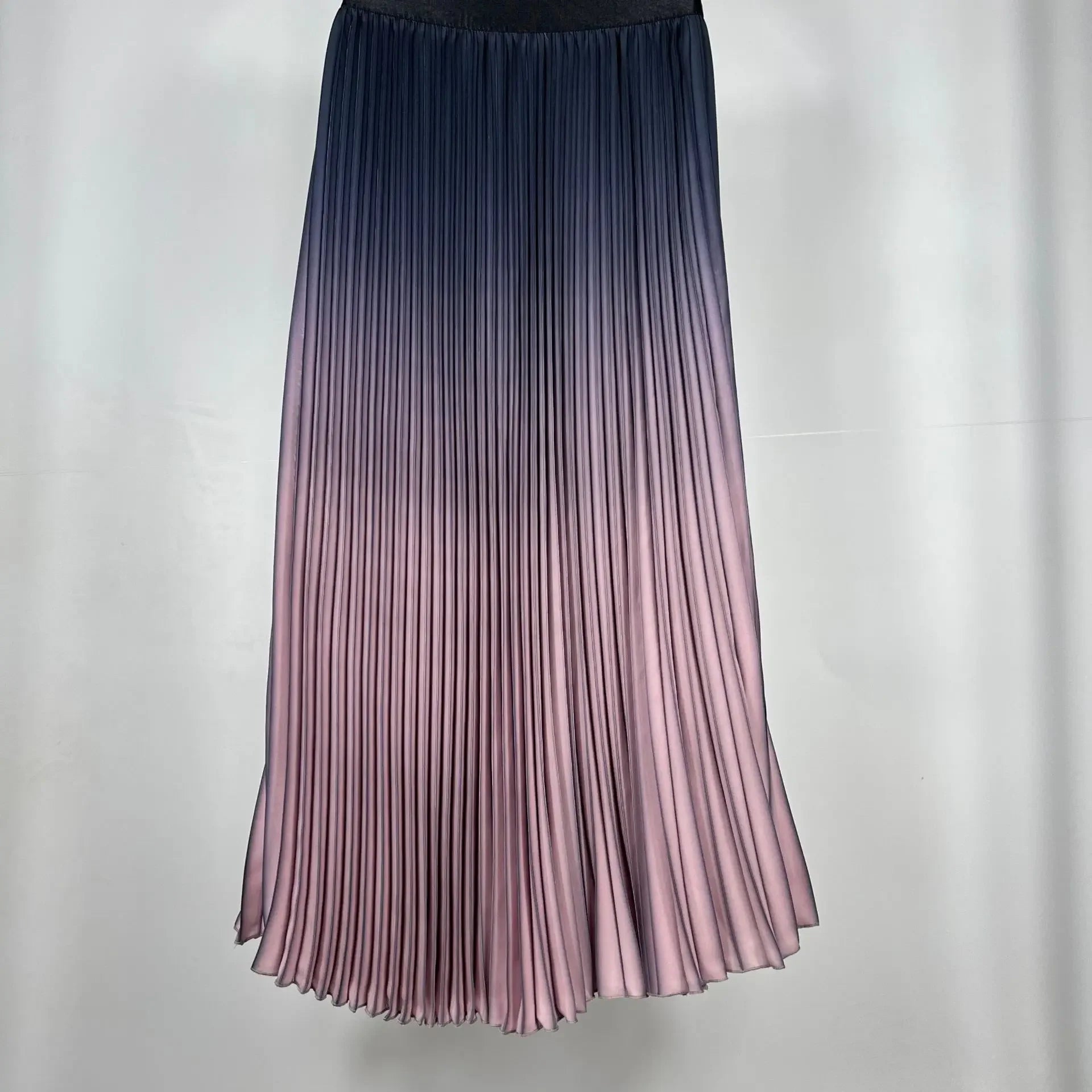 Gradient Pleated Midi Skirt - Piña Colada