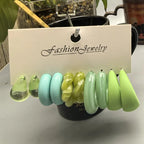 10pcs Earrings Hoops - Piña Colada