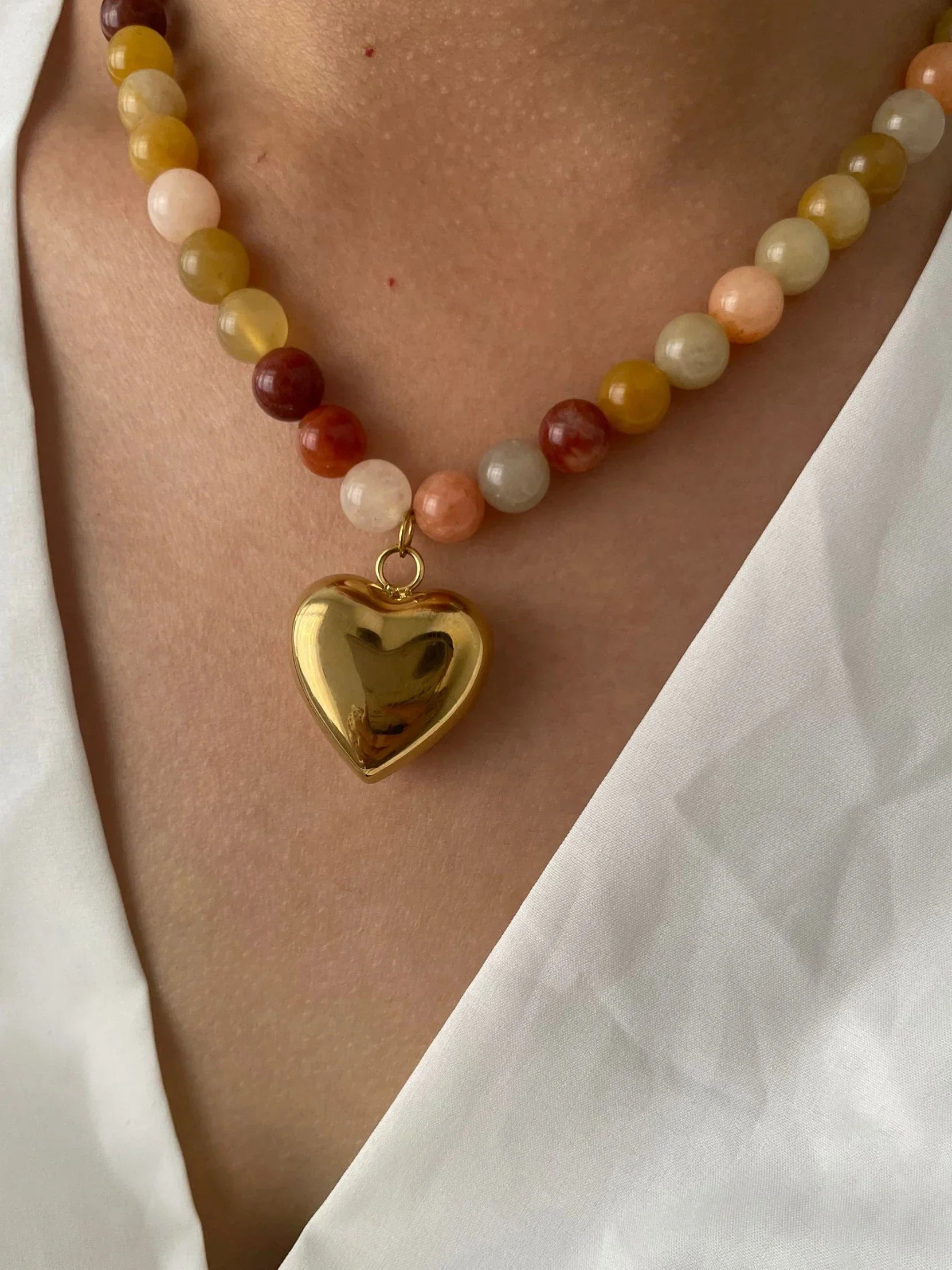 Multi-color Natural Stone Handmade - Piña Colada