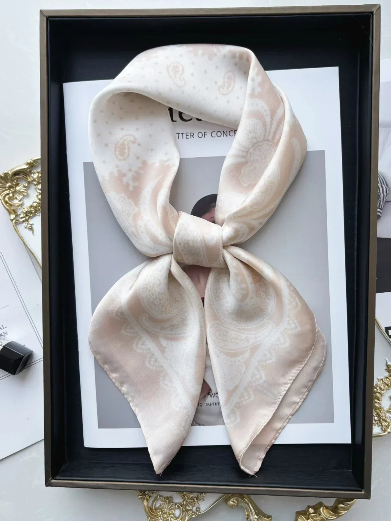 Silk Square Scarf Spring - Piña Colada