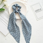 Print Bow Satin Long Ribbon - Piña Colada