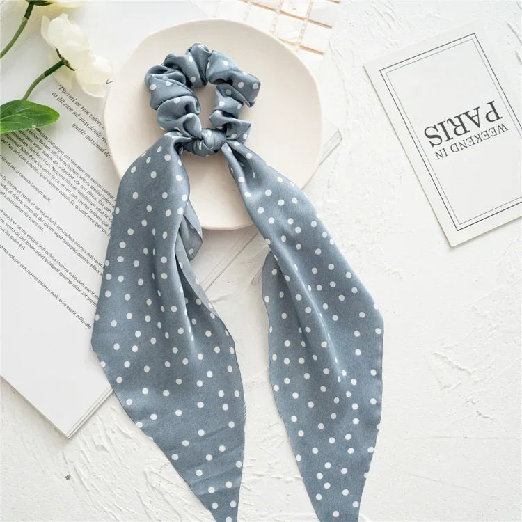 Print Bow Satin Long Ribbon - Piña Colada
