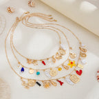 Multi-Layer Bohemia Pendant - Piña Colada