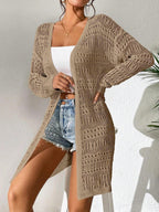 Knitted Cardigan Loose Fitting - Piña Colada
