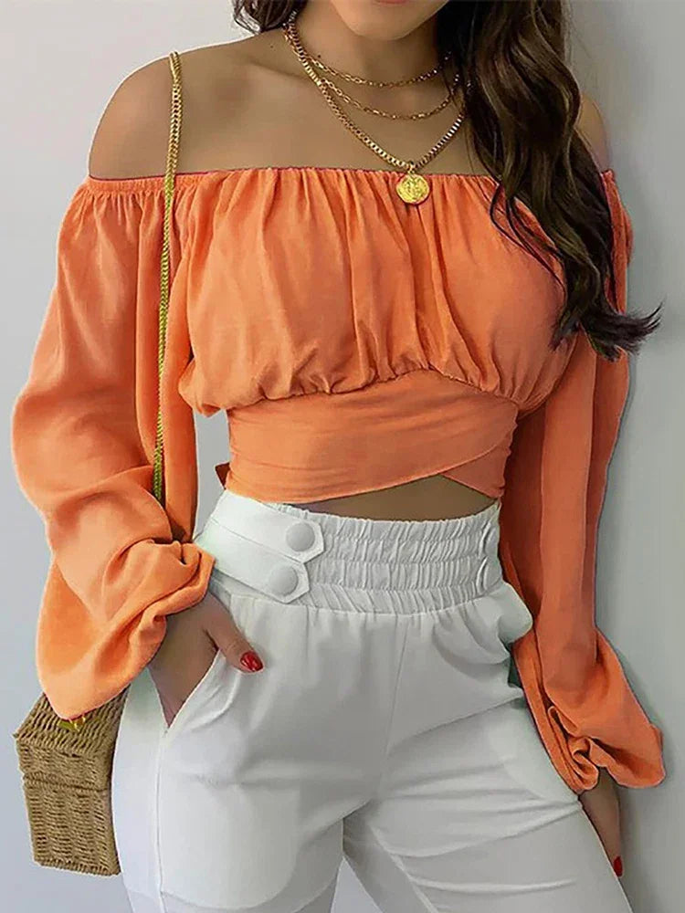 Off Shoulder Blouse - Piña Colada
