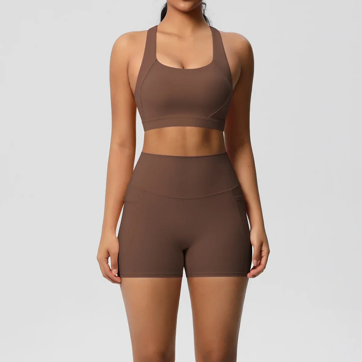 2PCS Sportswear With Pocketed Yoga Set