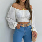Off Shoulder Blouse - Piña Colada