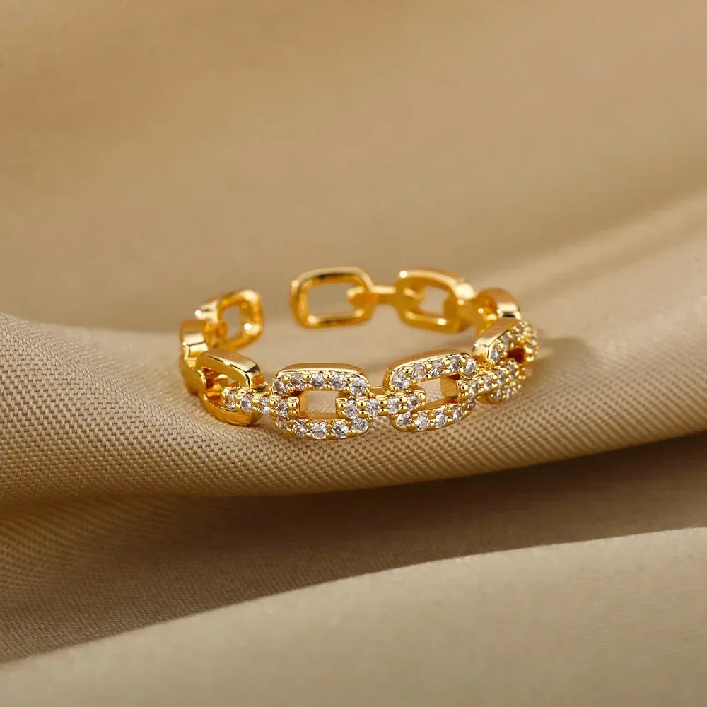 Stainless Steel Rings Aesthetic - Piña Colada