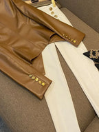 Slim-Fit Office Lady Jacket - Piña Colada