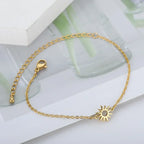 18K Gold-Plated Stainless Steel Cuff Bracelet for Women - Piña Colada