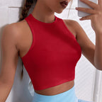 Striped Stretch Knit Tank Top - Piña Colada