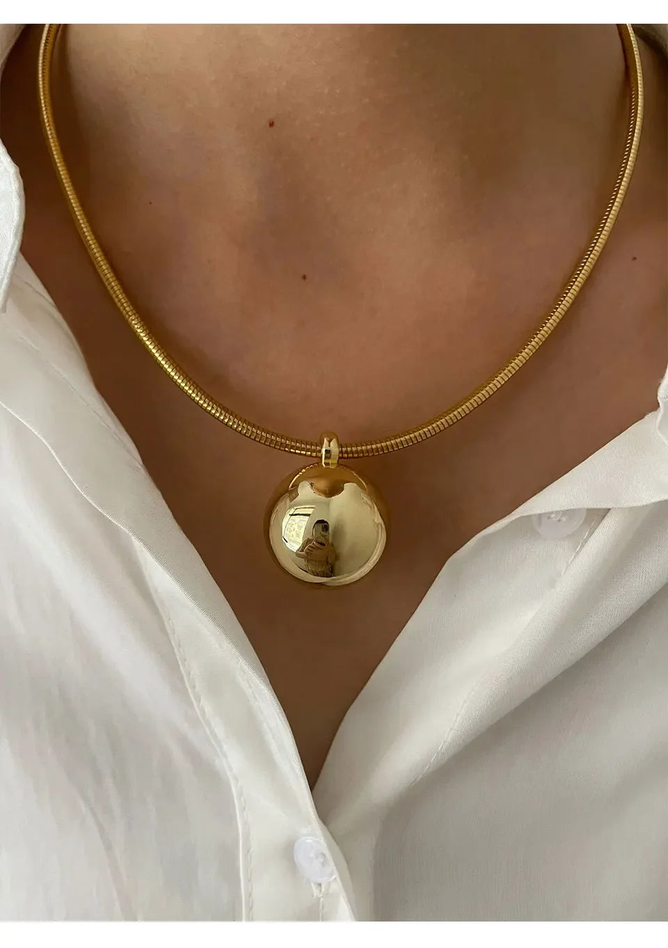 Pearl Pendant Necklace - Piña Colada