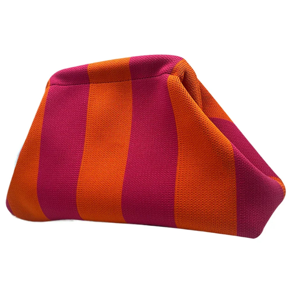Clutch Bag Striped Color - Piña Colada
