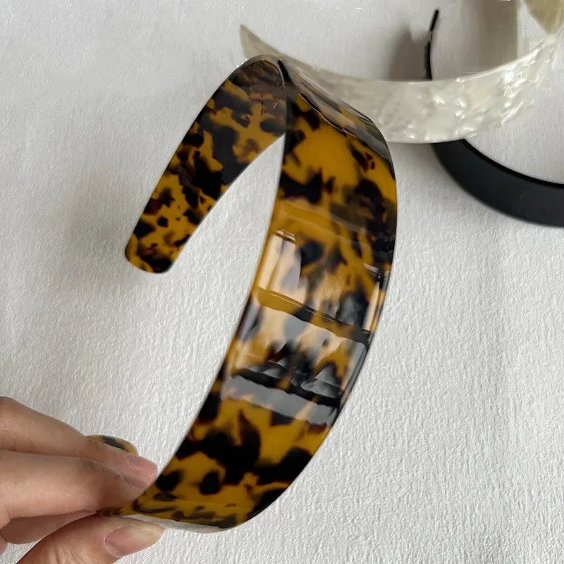Leopard Print Headband - Piña Colada