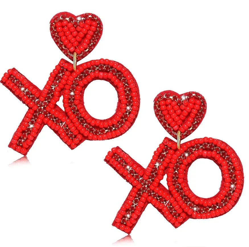 Love Beaded Earrings - Piña Colada