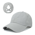 Caps Cross Ponytail Hat Mesh Quick-Drying