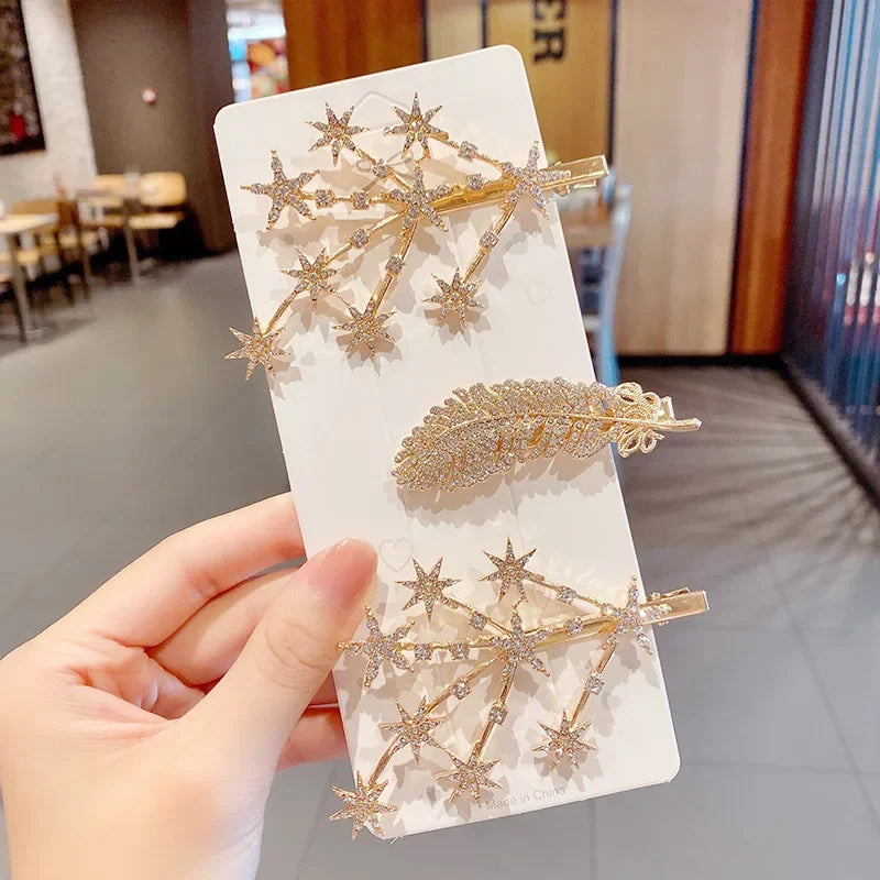 Trendy Geometric Hairpins for Women - Piña Colada