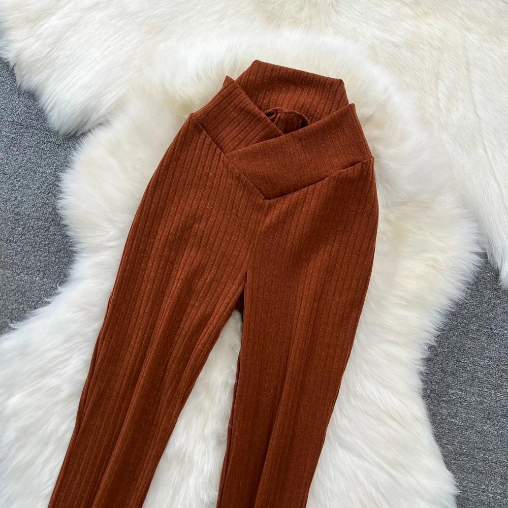 High Waist Pants - Piña Colada