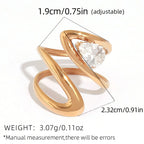 Cubic Zirconia Ring - Piña Colada