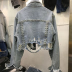Detail Denim Jacket - Piña Colada