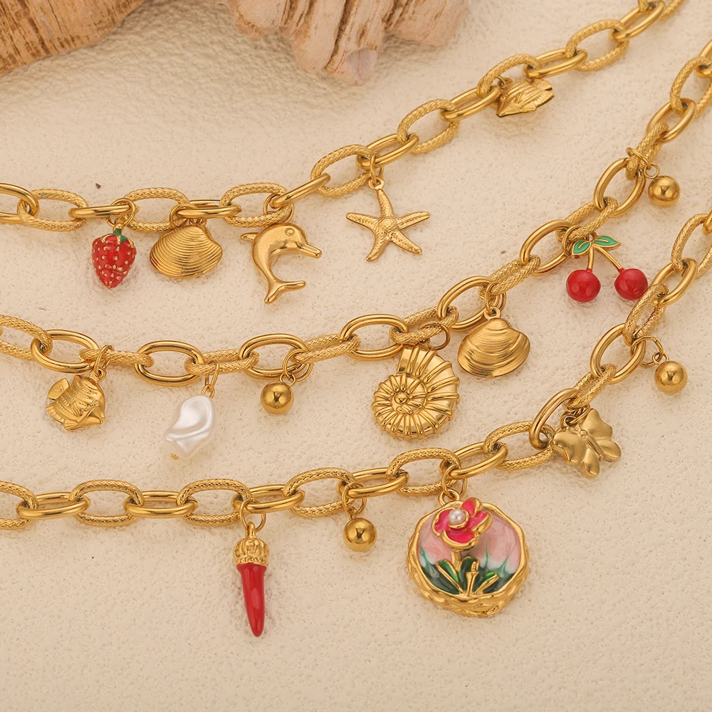Seashell Bracelet Gold-Plated